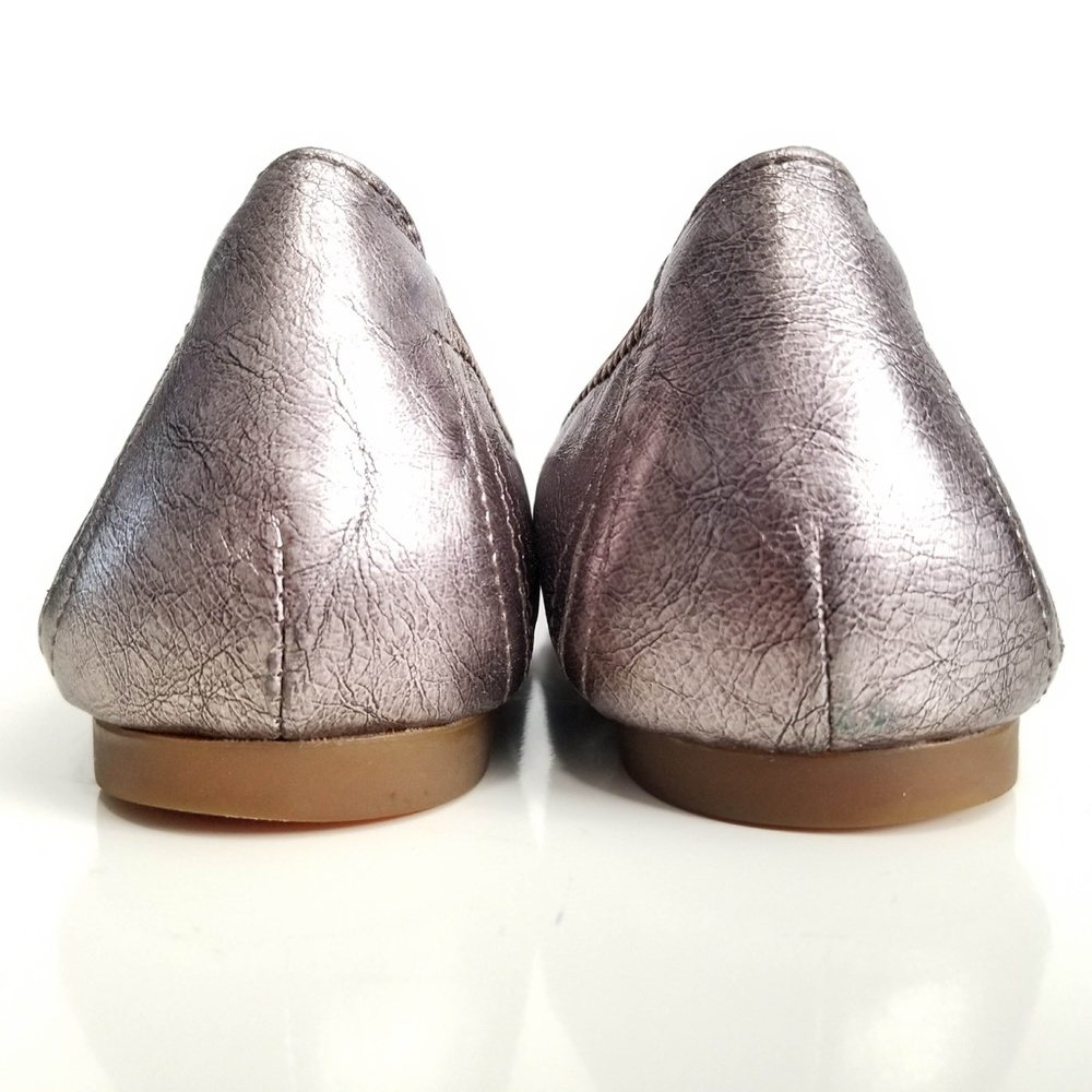 BORN Julainne Ballet Flats Metallic Leather Shoes - Picture 10 of 12